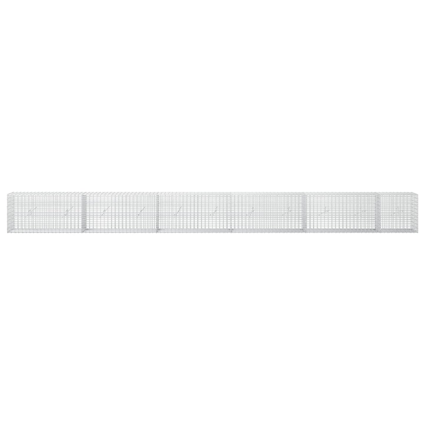 vidaXL Γκαμπιόν με σύρμα 5 mm και πλέγμα 5x2,5 cm 550x20x50 εκ