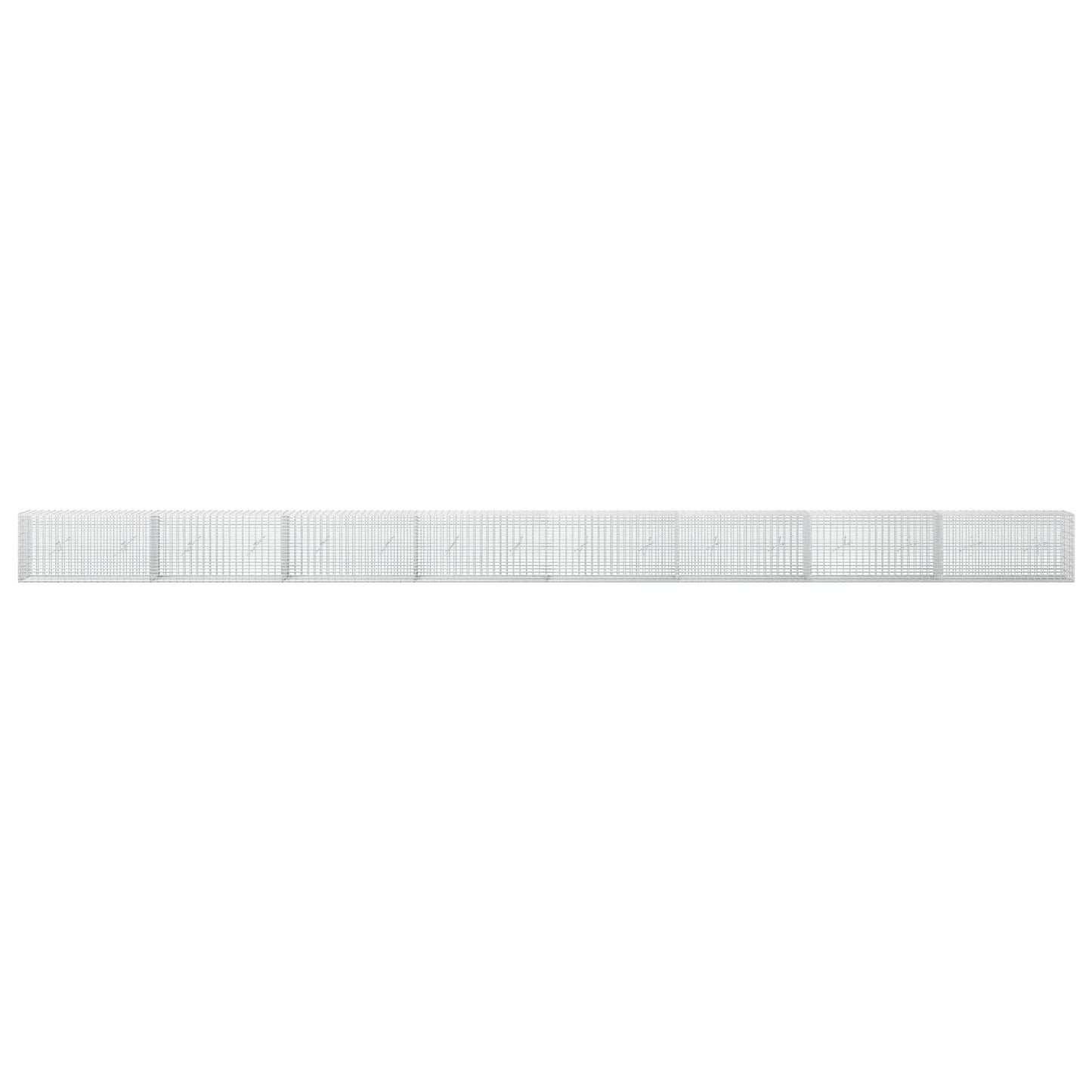 vidaXL Γκαμπιόν με σύρμα 5 mm και πλέγμα 5x2,5 cm 800x20x50 εκ