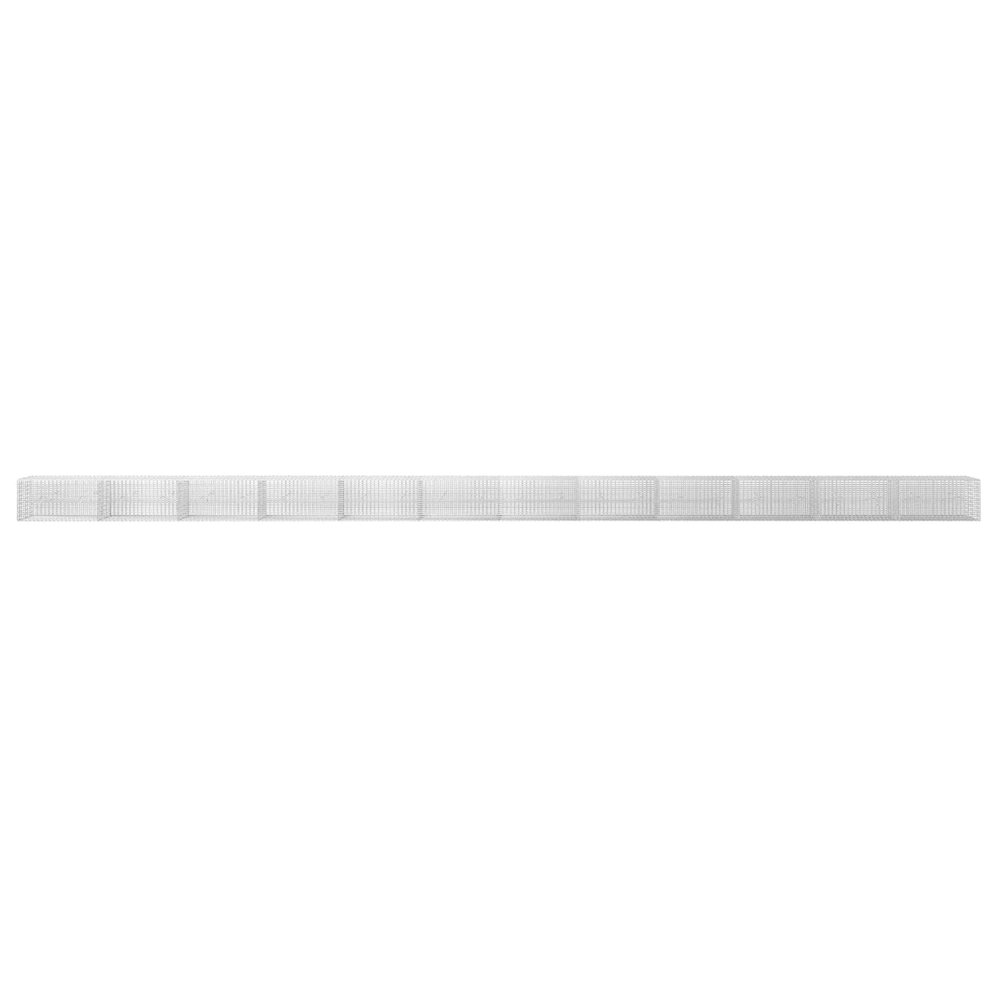 vidaXL Γκαμπιόν με σύρμα 5 mm και πλέγμα 5x2,5 cm 1200x20x50 εκ