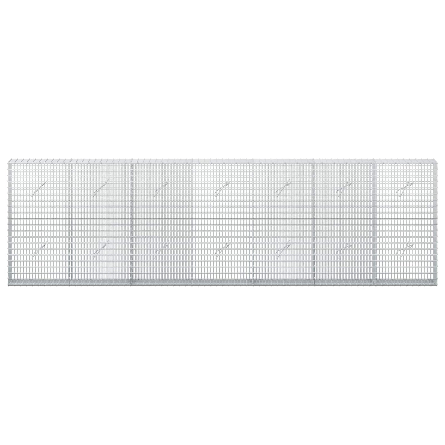vidaXL Γκαμπιόν με σύρμα 5 mm και πλέγμα 5x2,5 cm 350x20x100 εκ