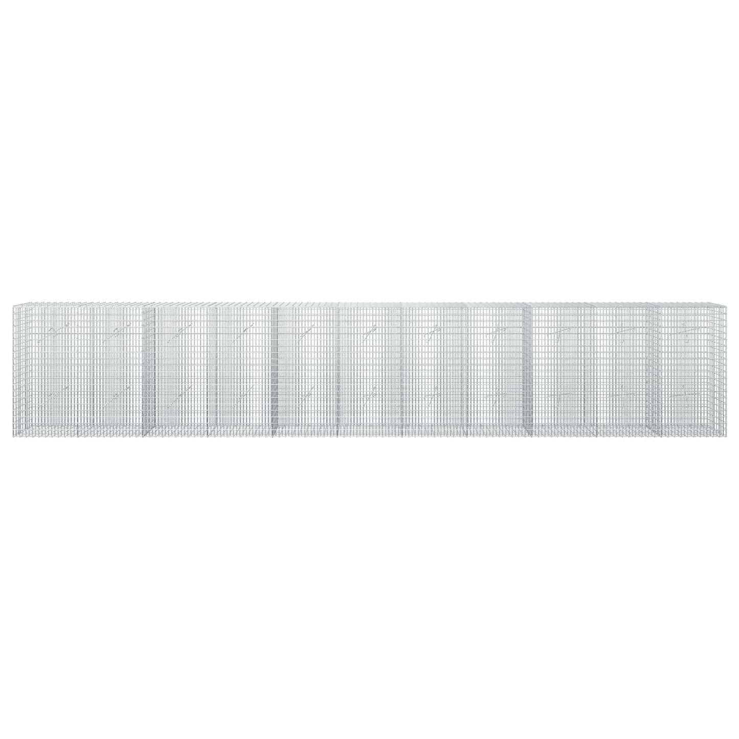 vidaXL Γκαμπιόν με σύρμα 5 mm και πλέγμα 5x2,5 cm 550x20x100 εκ.