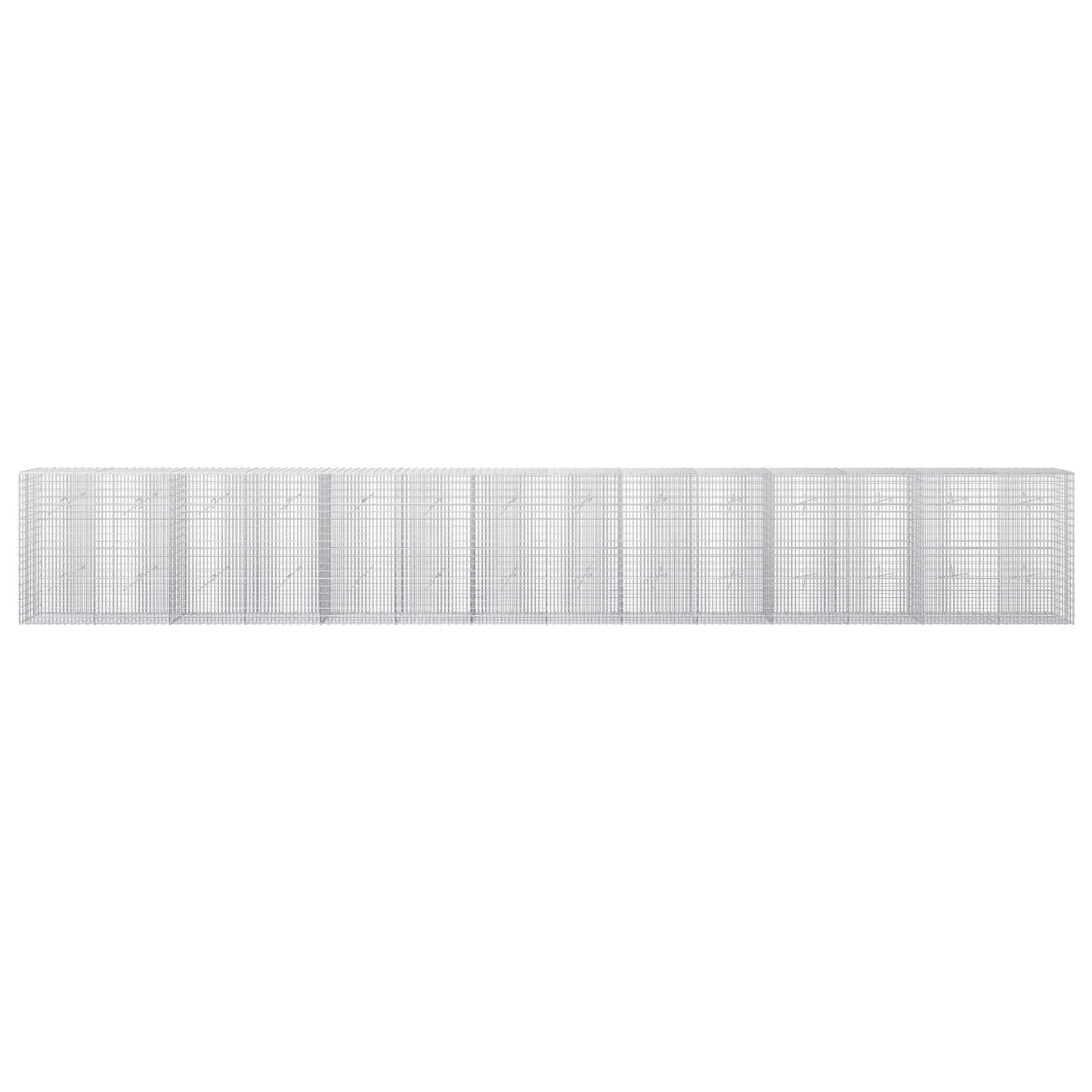 vidaXL Γκαμπιόν με σύρμα 5 mm και πλέγμα 5x2,5 cm 700x20x100 εκ