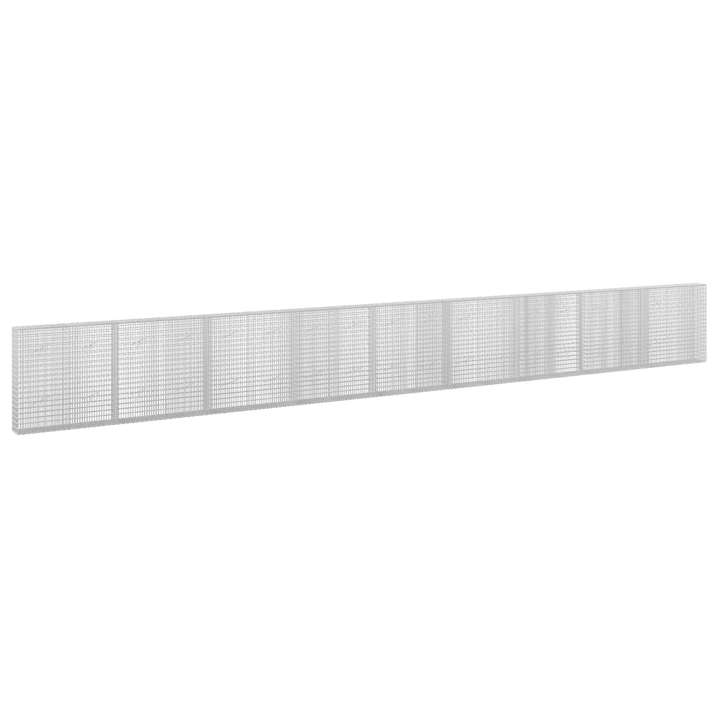 vidaXL Γκαμπιόν με σύρμα 5 mm και πλέγμα 5x2,5 cm 900x20x100 εκ