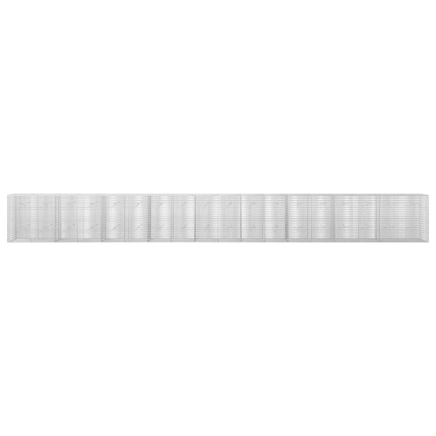 vidaXL Γκαμπιόν με σύρμα 5 mm και πλέγμα 5x2,5 cm 900x20x100 εκ