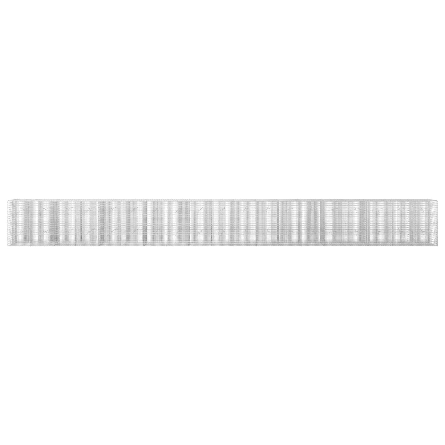 vidaXL Γκαμπιόν με σύρμα 5 mm και πλέγμα 5x2,5 cm 950x20x100 εκ.