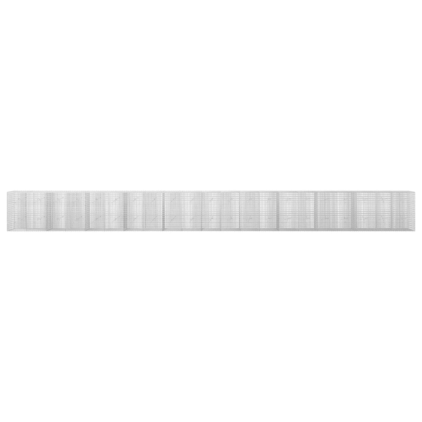 vidaXL Γκαμπιόν με σύρμα 5 mm και πλέγμα 5x2,5 cm 1050x20x100 εκ