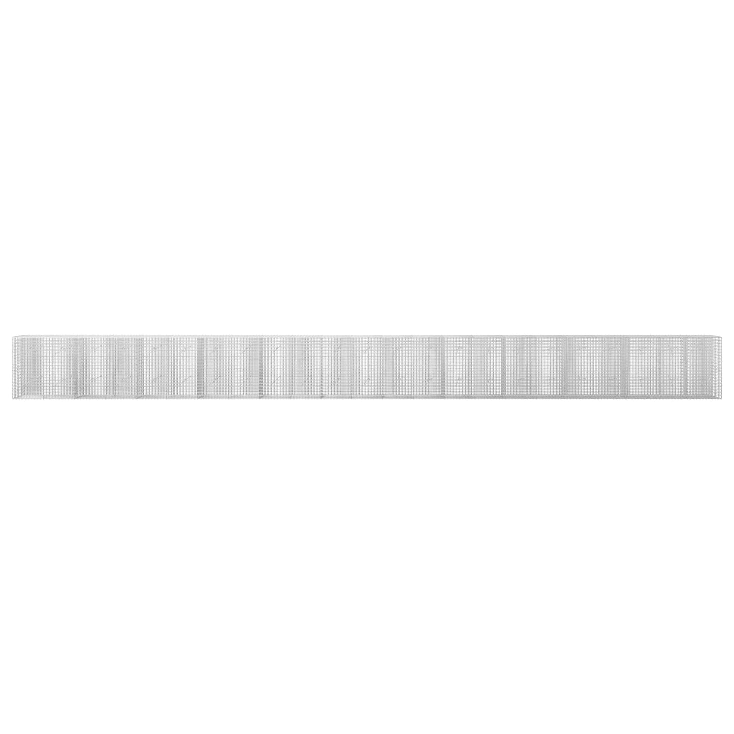 vidaXL Γκαμπιόν με σύρμα 5 mm και πλέγμα 5x2,5 cm 1150x20x100 εκ