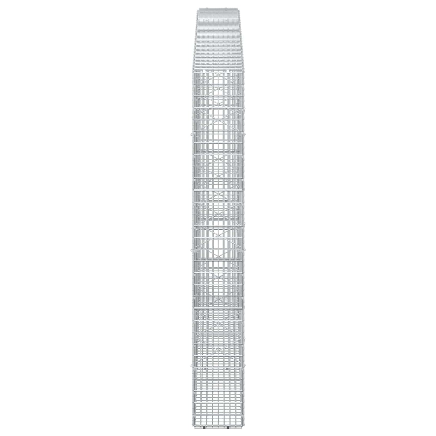vidaXL Γκαμπιόν με σύρμα 5 mm και πλέγμα 5x2,5 cm 250x20x150 εκ.