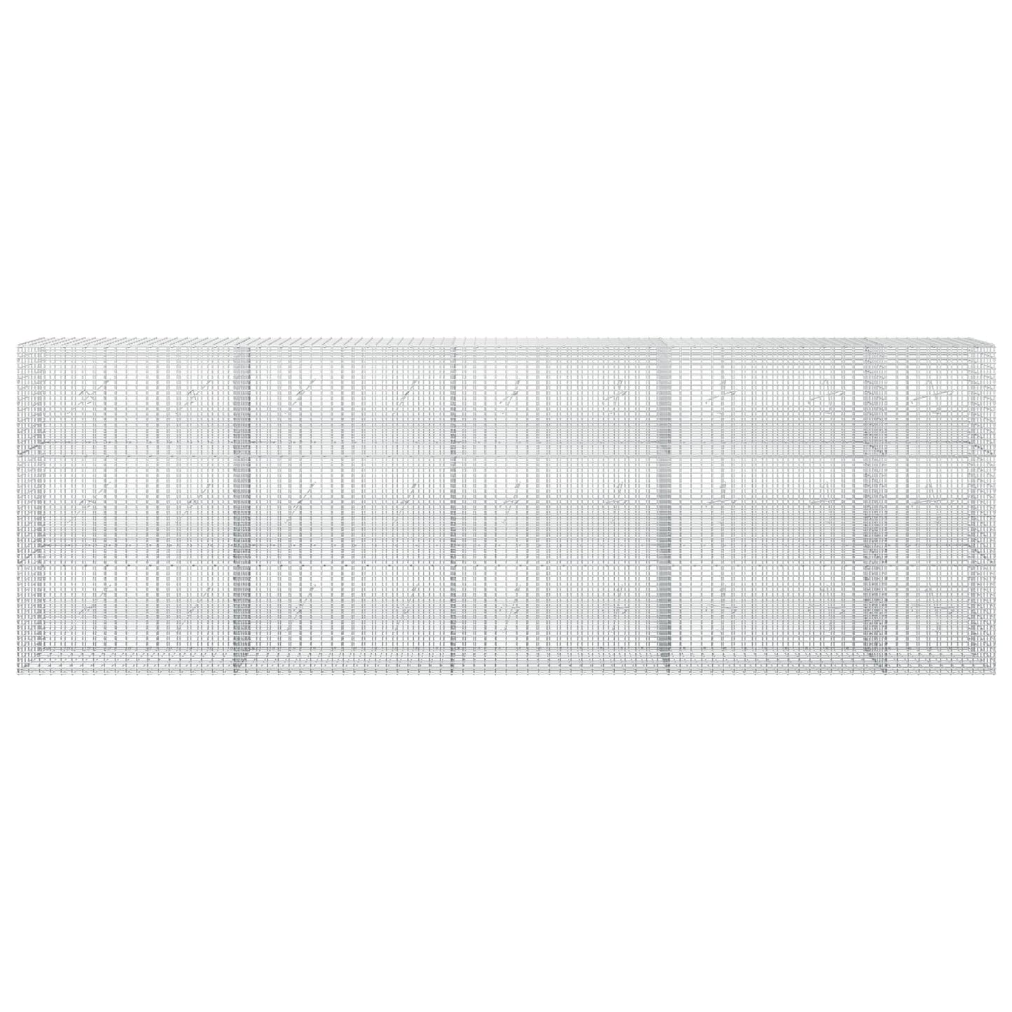 vidaXL Γκαμπιόν με σύρμα 5 mm και πλέγμα 5x2,5 cm 450x20x150 εκ