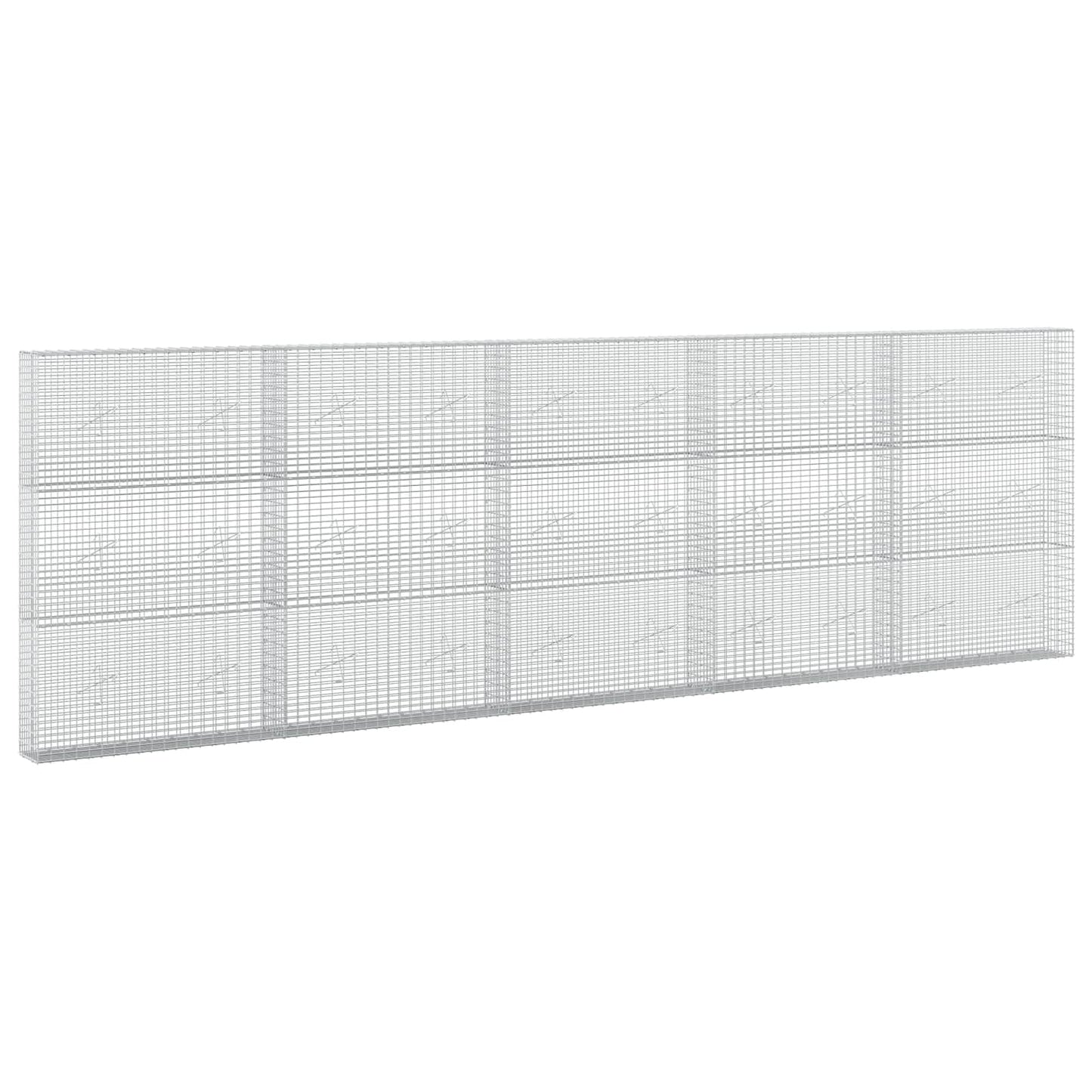 vidaXL Γκαμπιόν με σύρμα 5 mm και πλέγμα 5x2,5 cm 500x20x150 εκ