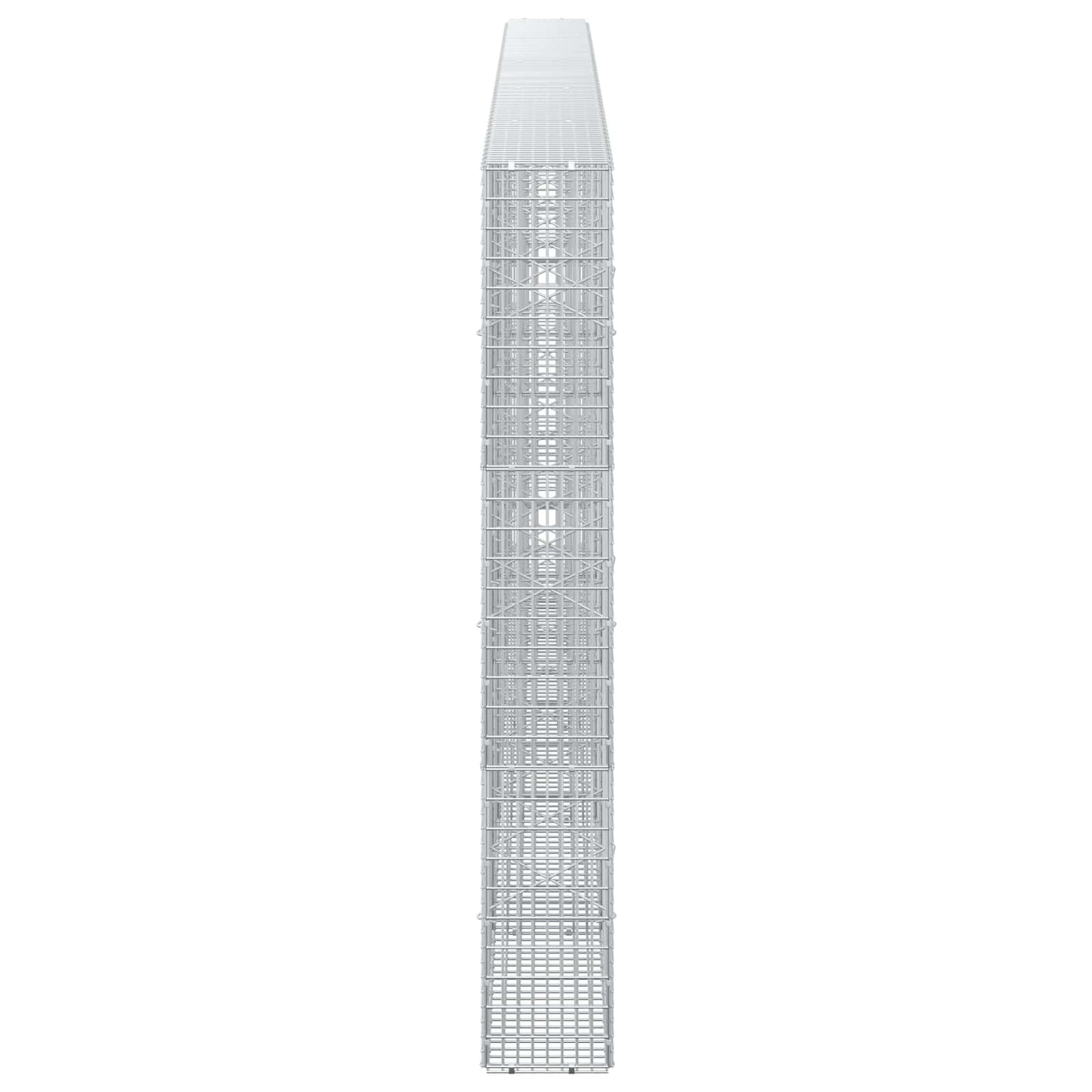 vidaXL Γκαμπιόν με σύρμα 5 mm και πλέγμα 5x2,5 cm 500x20x150 εκ
