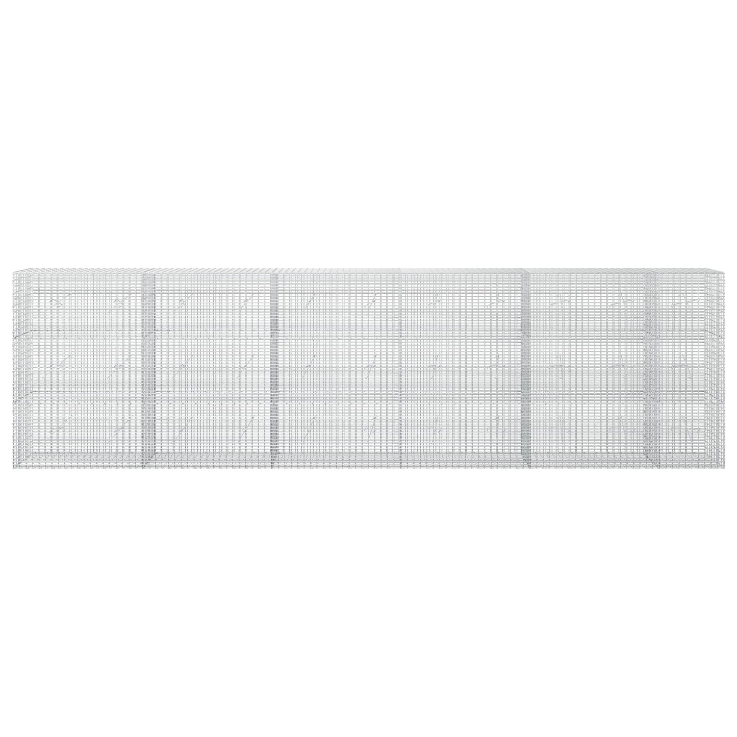 vidaXL Γκαμπιόν με σύρμα 5 mm και πλέγμα 5x2,5 cm 550x20x150 εκ