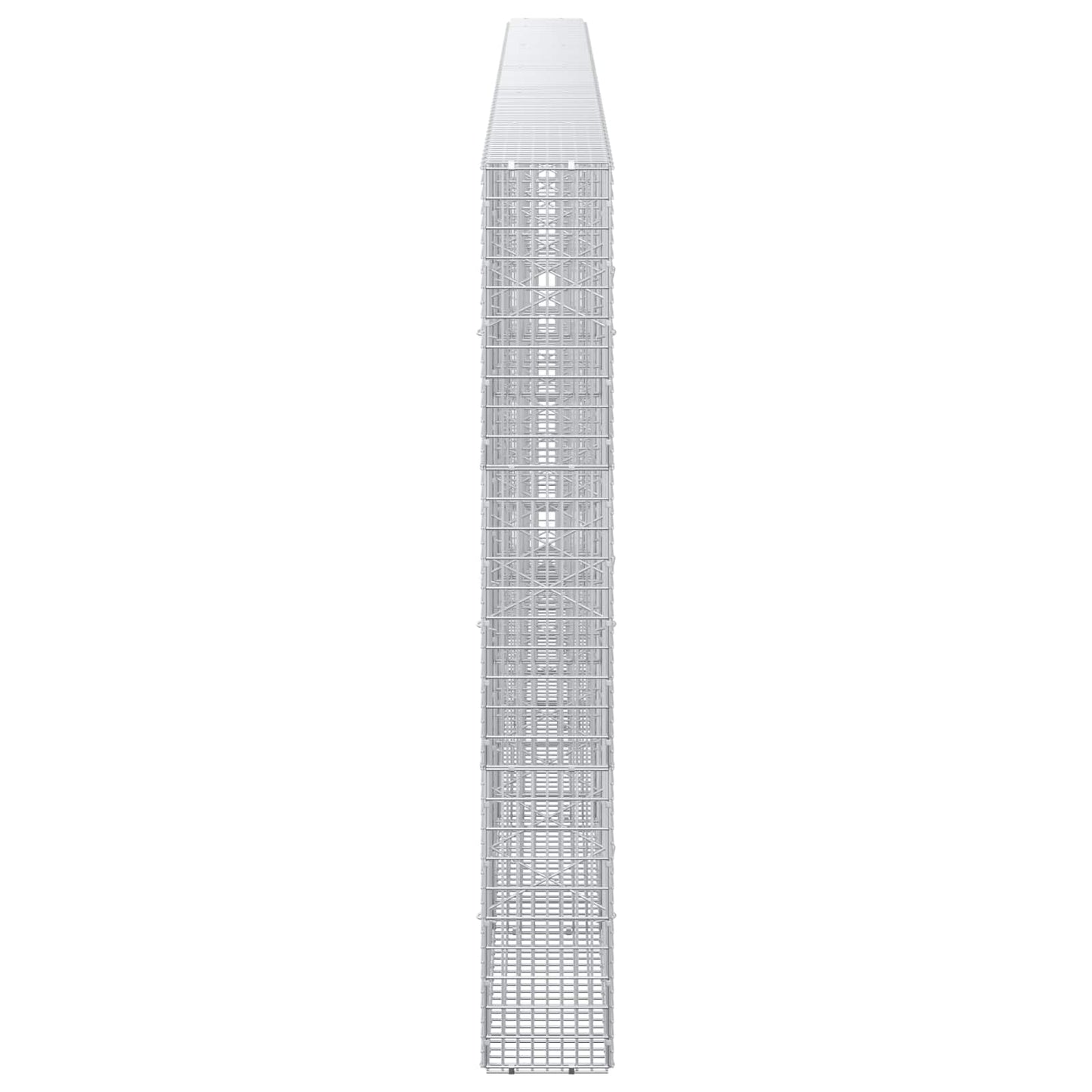 vidaXL Γκαμπιόν με σύρμα 5 mm και πλέγμα 5x2,5 cm 550x20x150 εκ