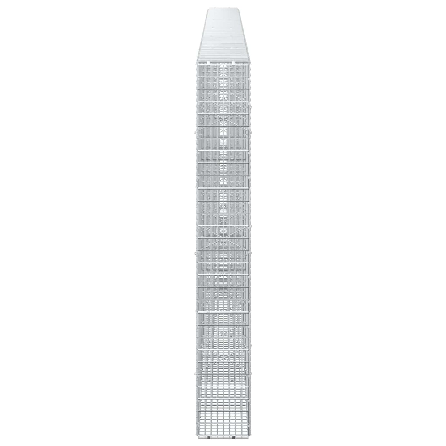 vidaXL Γκαμπιόν με σύρμα 5 mm και πλέγμα 5x2,5 cm 600x20x150 εκ
