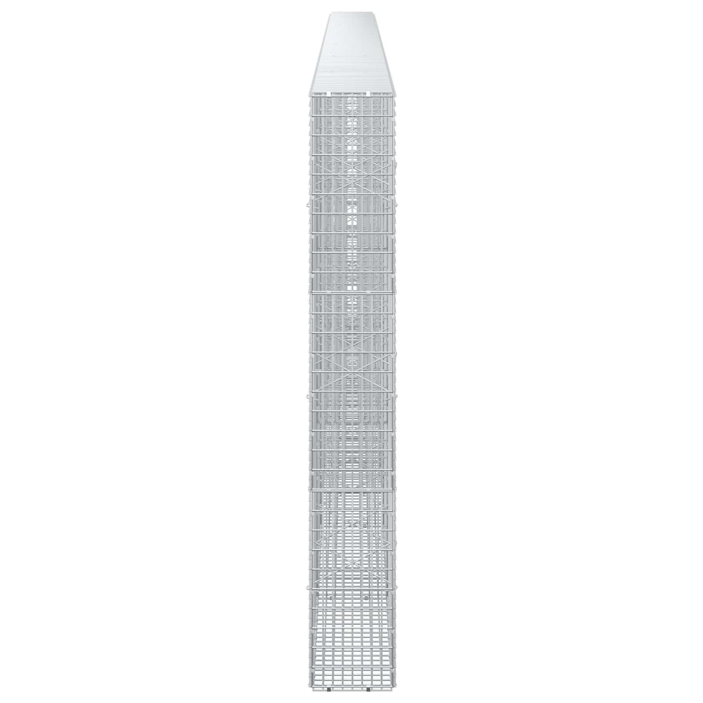 vidaXL Γκαμπιόν με σύρμα 5 mm και πλέγμα 5x2,5 cm 700x20x150 εκ