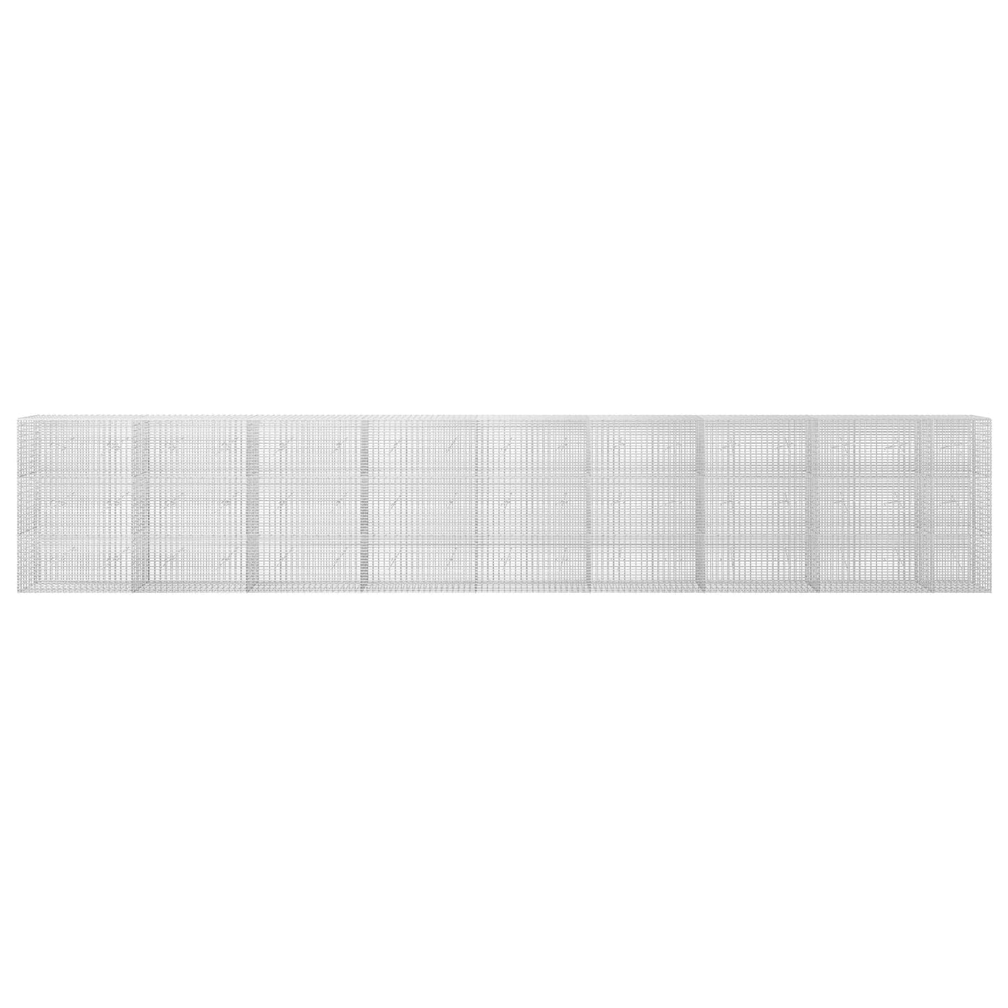 vidaXL Γκαμπιόν με σύρμα 5 mm και πλέγμα 5x2,5 cm 850x20x150 εκ