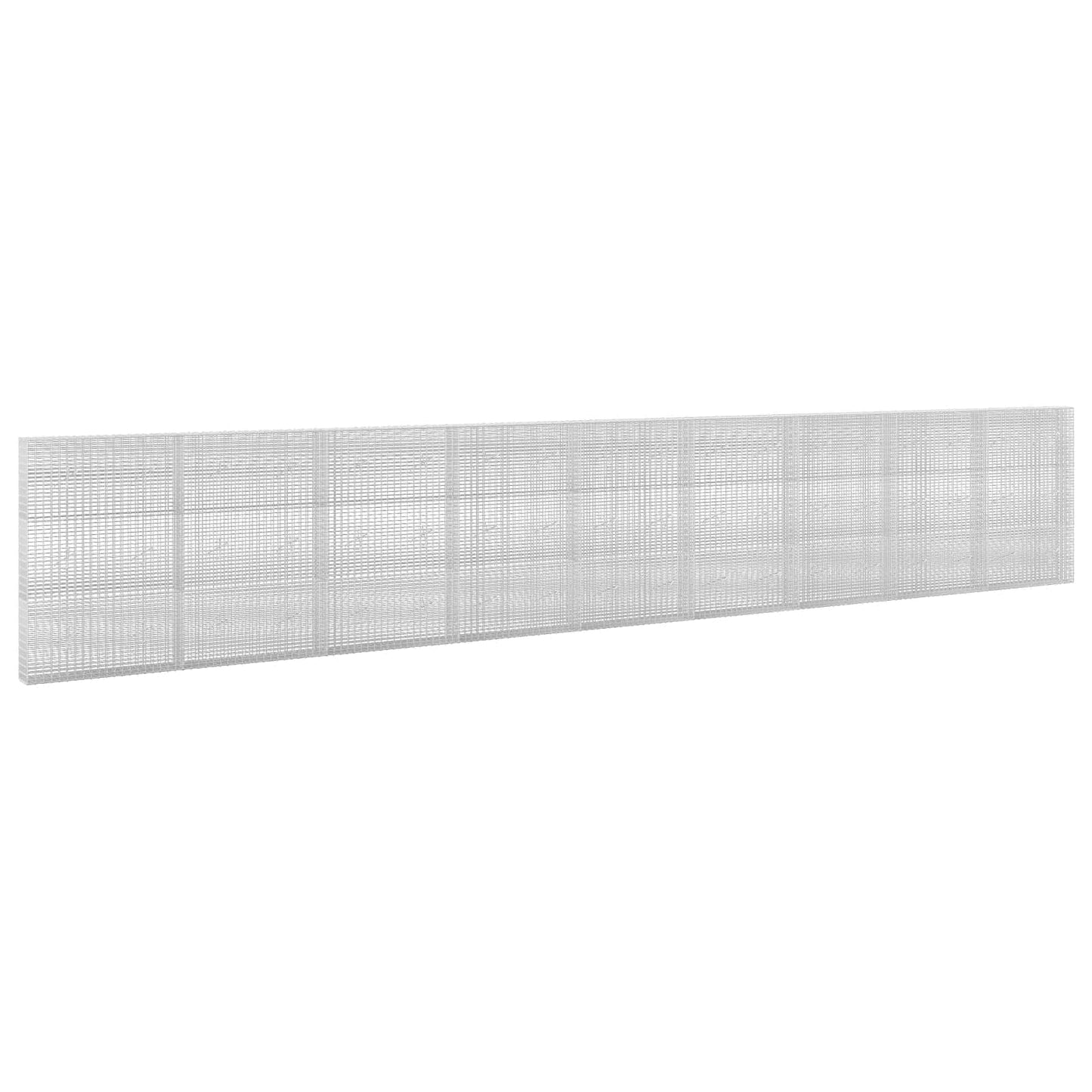 vidaXL Γκαμπιόν με σύρμα 5 mm και πλέγμα 5x2,5 cm 900x20x150 εκ.
