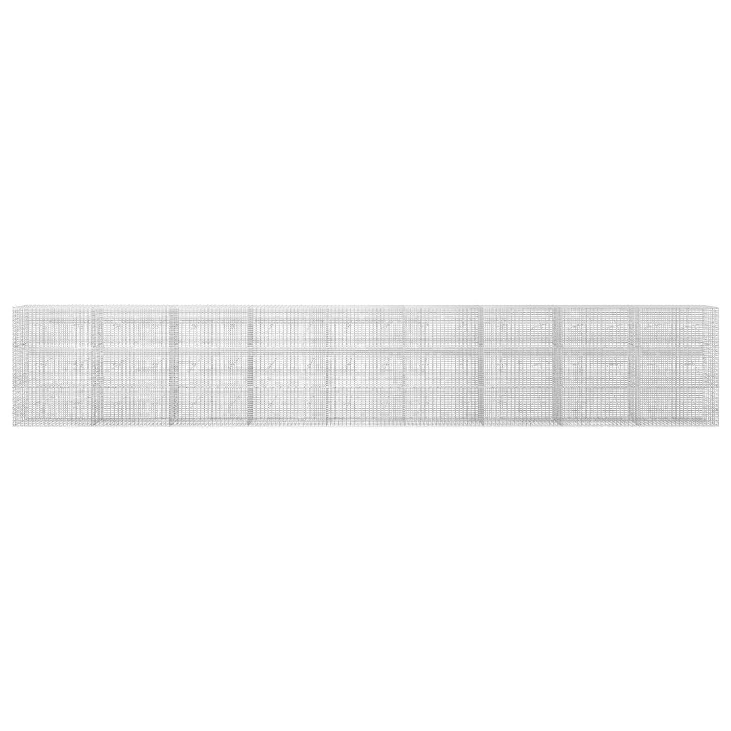 vidaXL Γκαμπιόν με σύρμα 5 mm και πλέγμα 5x2,5 cm 900x20x150 εκ.