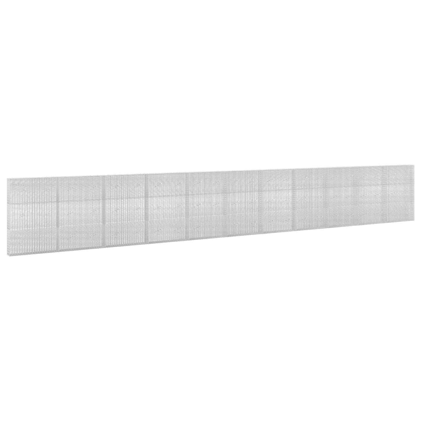 vidaXL Γκαμπιόν με σύρμα 5 mm και πλέγμα 5x2,5 cm 1100x20x150 εκ