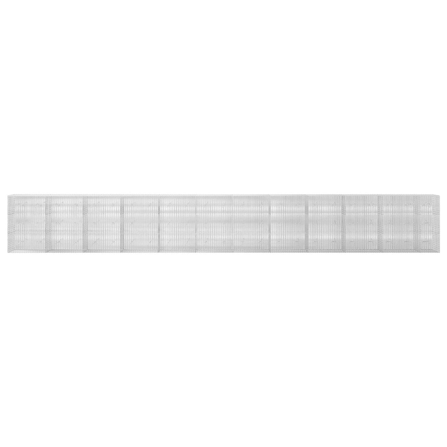 vidaXL Γκαμπιόν με σύρμα 5 mm και πλέγμα 5x2,5 cm 1150x20x150 εκ