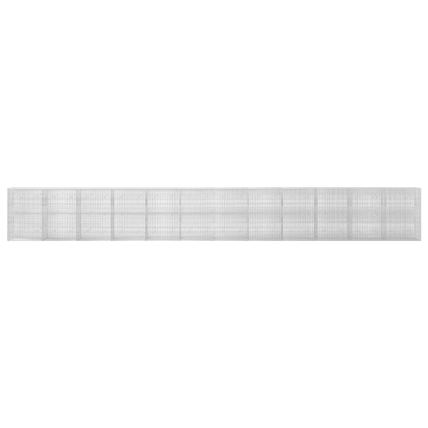 vidaXL Γκαμπιόν με σύρμα 5 mm και πλέγμα 5x2,5 cm 1200x20x150 εκ