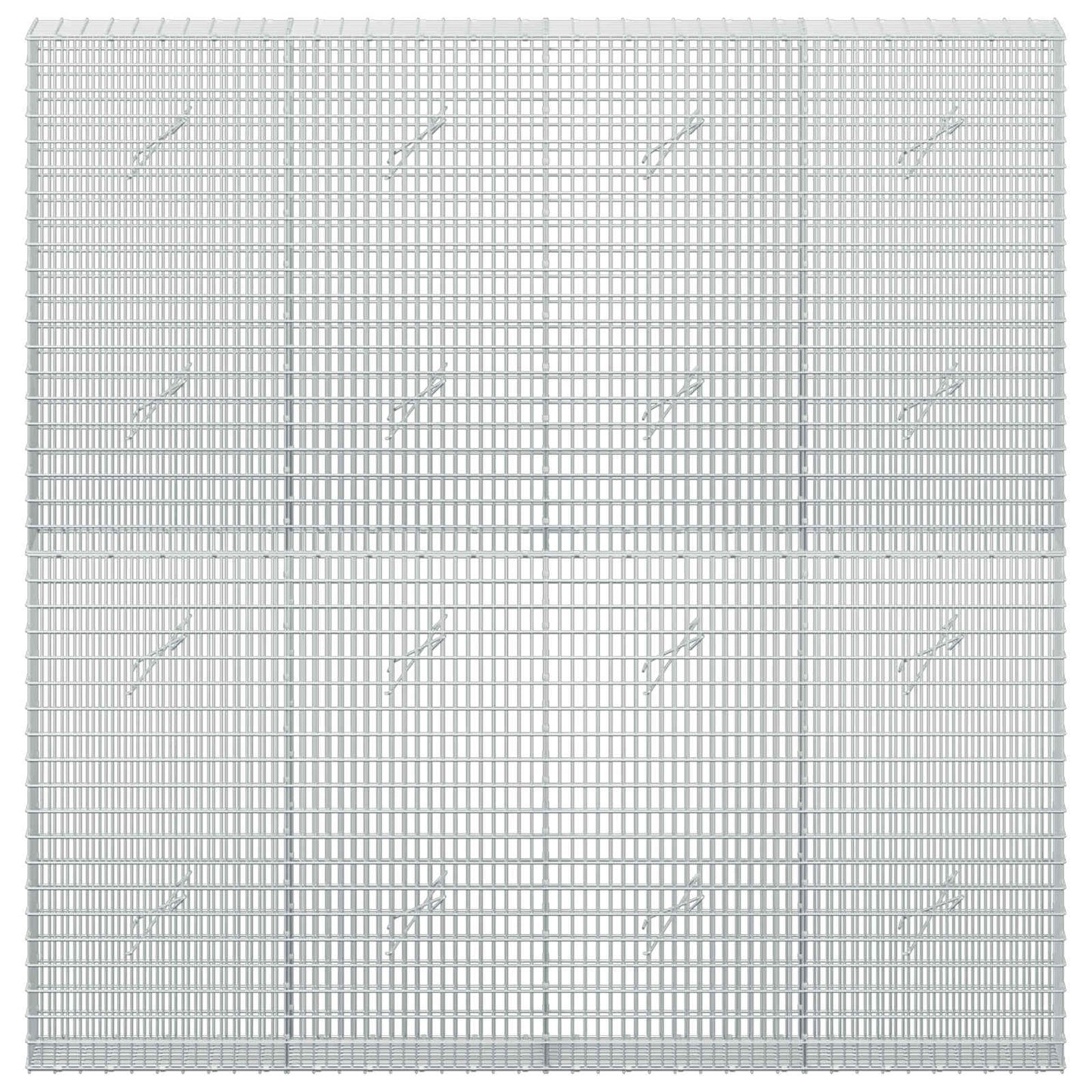 vidaXL Γκαμπιόν με σύρμα 5 mm και πλέγμα 5x2,5 cm 200x20x200 εκ