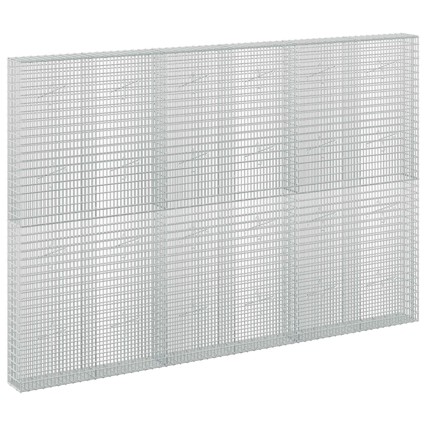 vidaXL Γκαμπιόν με σύρμα 5 mm και πλέγμα 5x2,5 cm 300x20x200 εκ
