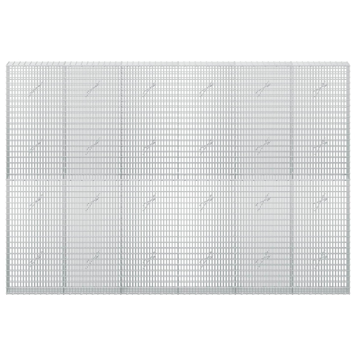 vidaXL Γκαμπιόν με σύρμα 5 mm και πλέγμα 5x2,5 cm 300x20x200 εκ