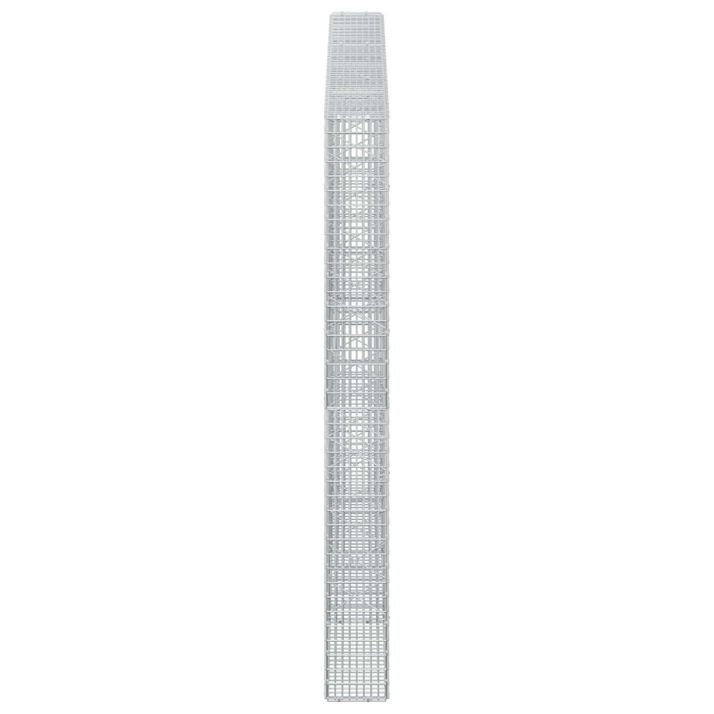 vidaXL Γκαμπιόν με σύρμα 5 mm και πλέγμα 5x2,5 cm 300x20x200 εκ