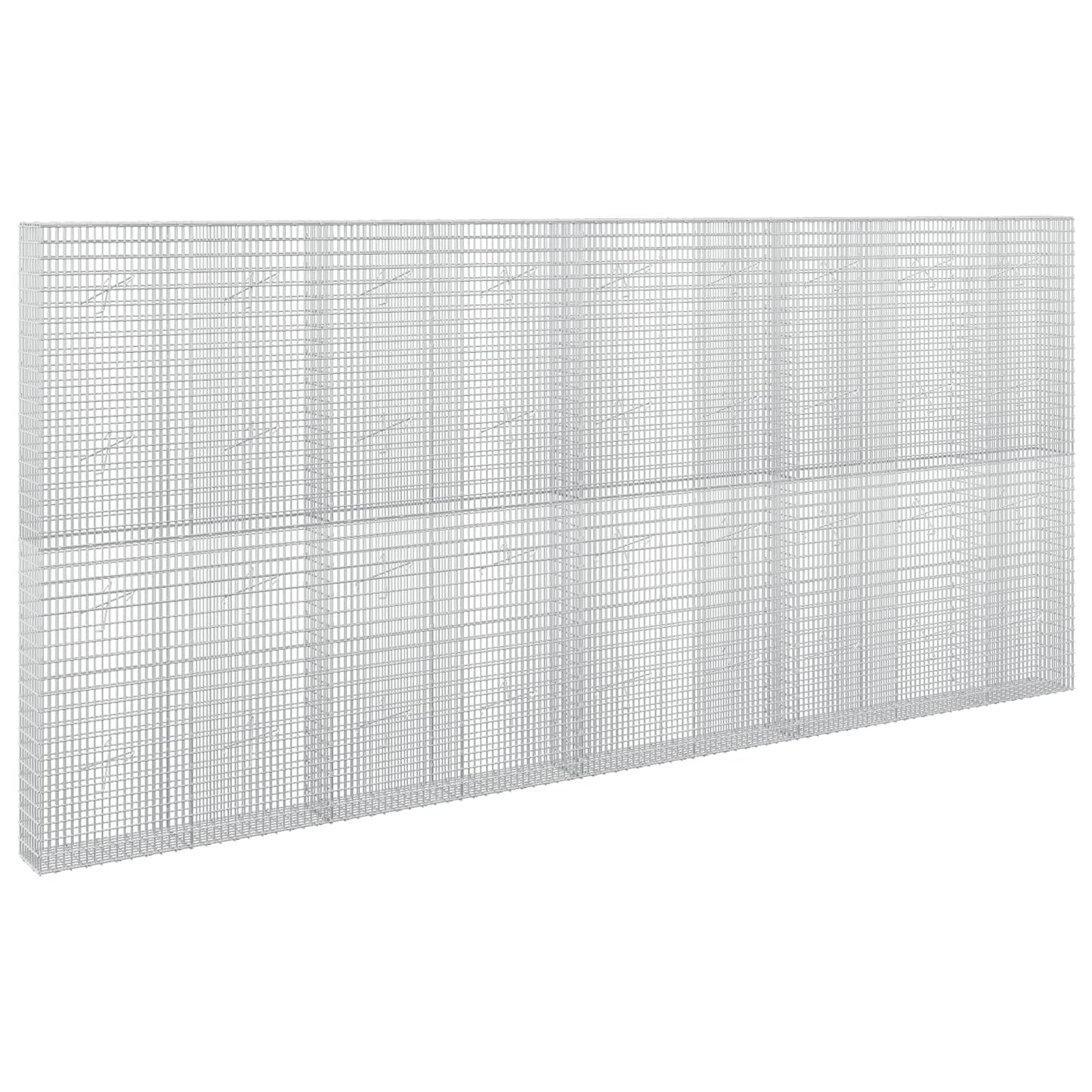 vidaXL Γκαμπιόν με σύρμα 5 mm και πλέγμα 5x2,5 cm 450x20x200 εκ