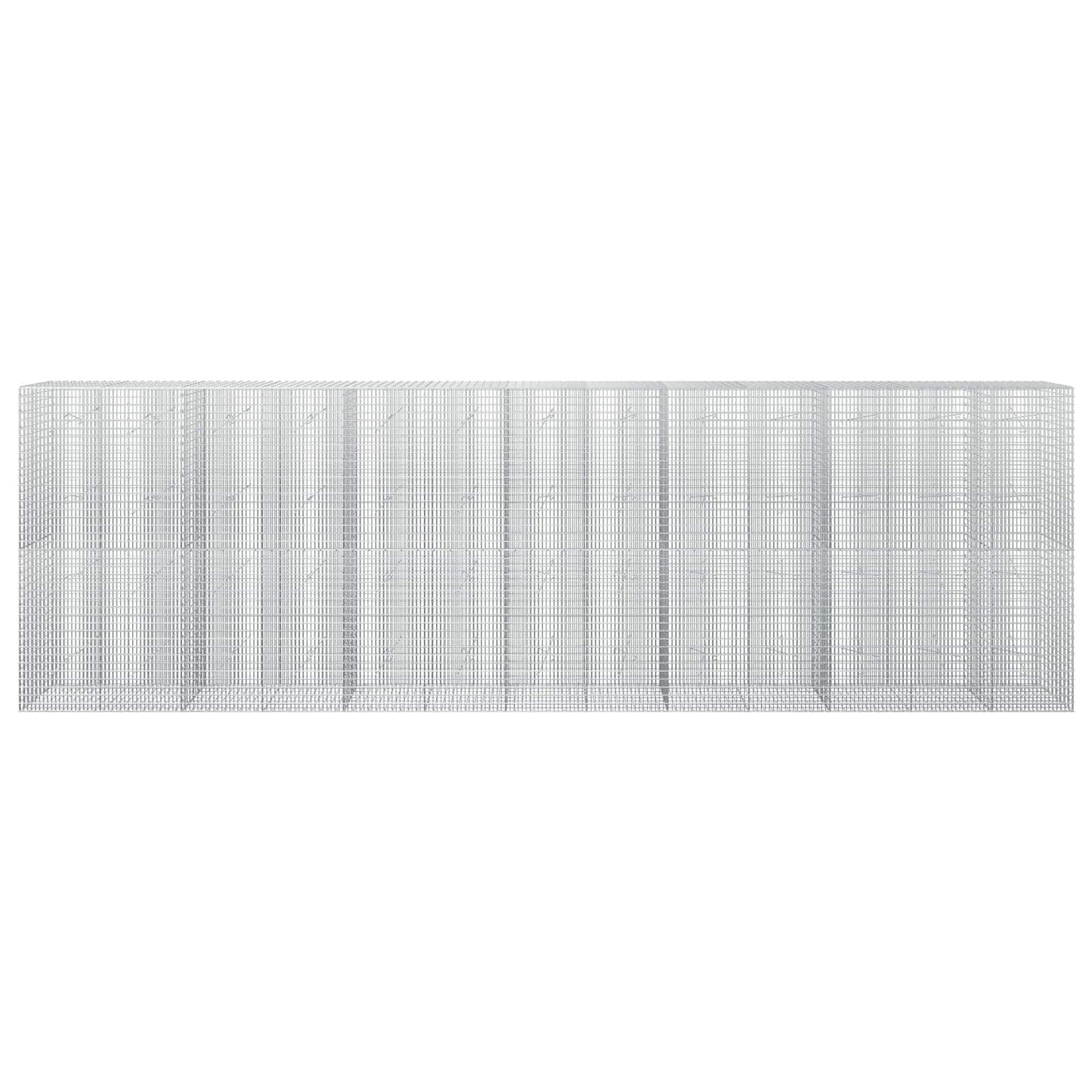 vidaXL Γκαμπιόν με σύρμα 5 mm και πλέγμα 5x2,5 cm 650x20x200 εκ