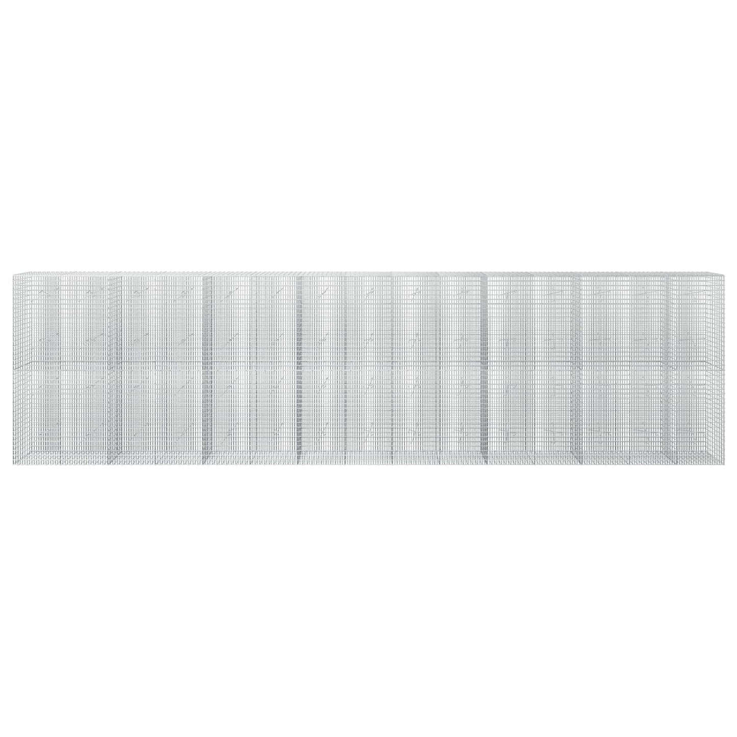 vidaXL Γκαμπιόν με σύρμα 5 mm και πλέγμα 5x2,5 cm 750x20x200 εκ