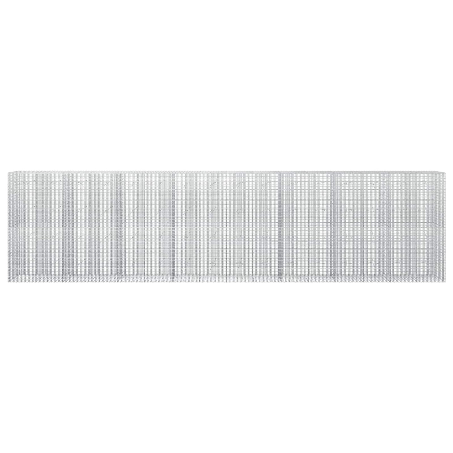 vidaXL Γκαμπιόν με σύρμα 5 mm και πλέγμα 5x2,5 cm 800x20x200 εκ.