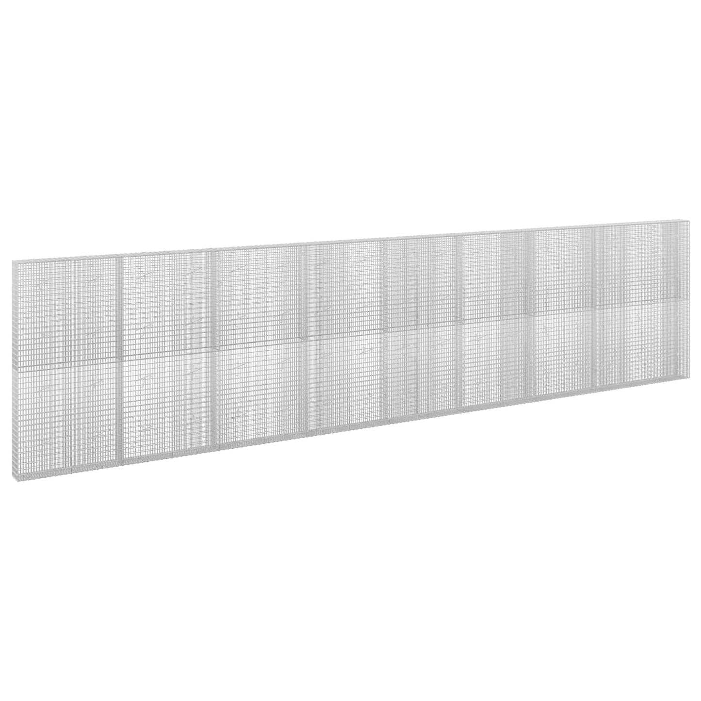 vidaXL Γκαμπιόν με σύρμα 5 mm και πλέγμα 5x2,5 cm 850x20x200 εκ