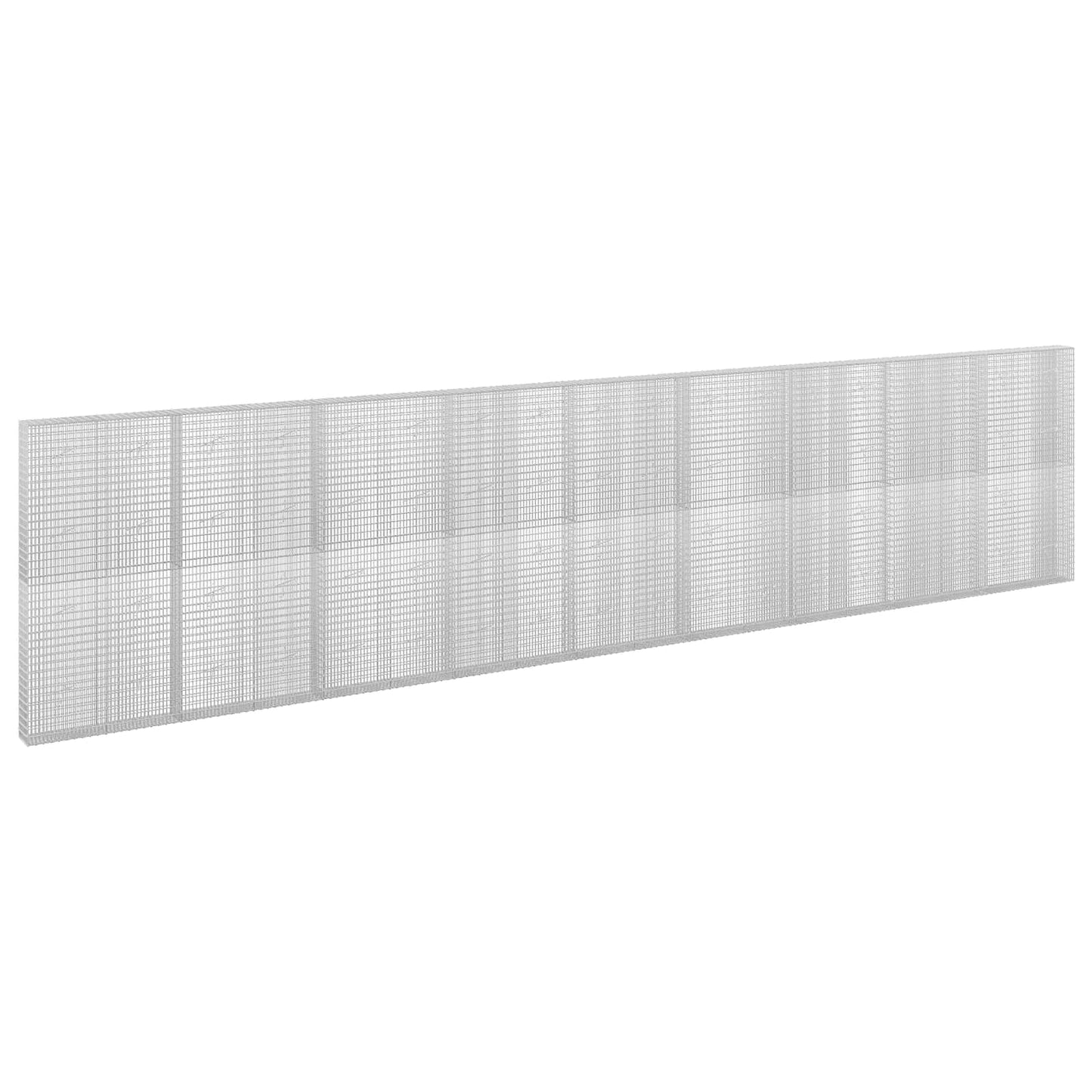 vidaXL Γκαμπιόν με σύρμα 5 mm και πλέγμα 5x2,5 cm 900x20x200 εκ