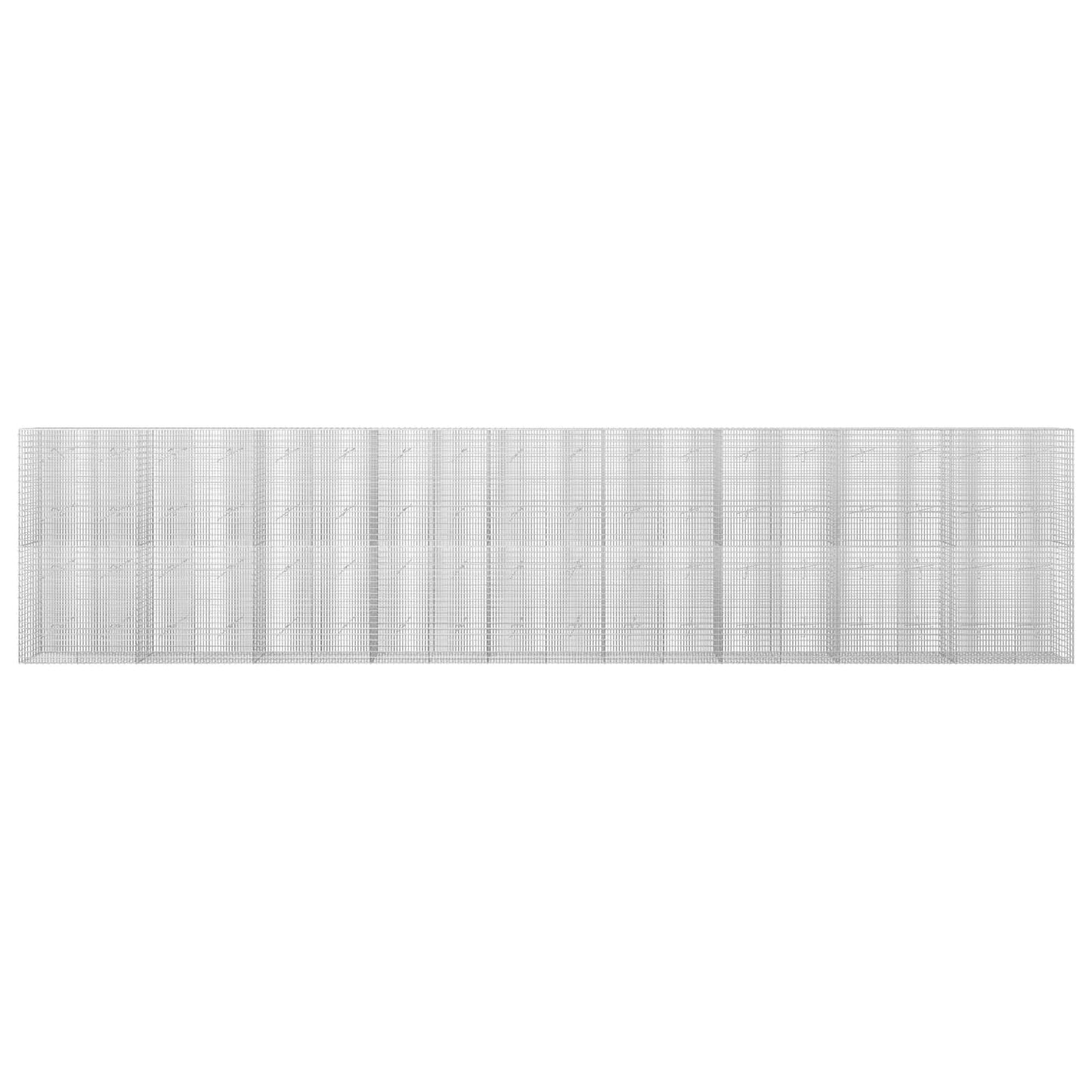 vidaXL Γκαμπιόν με σύρμα 5 mm και πλέγμα 5x2,5 cm 900x20x200 εκ