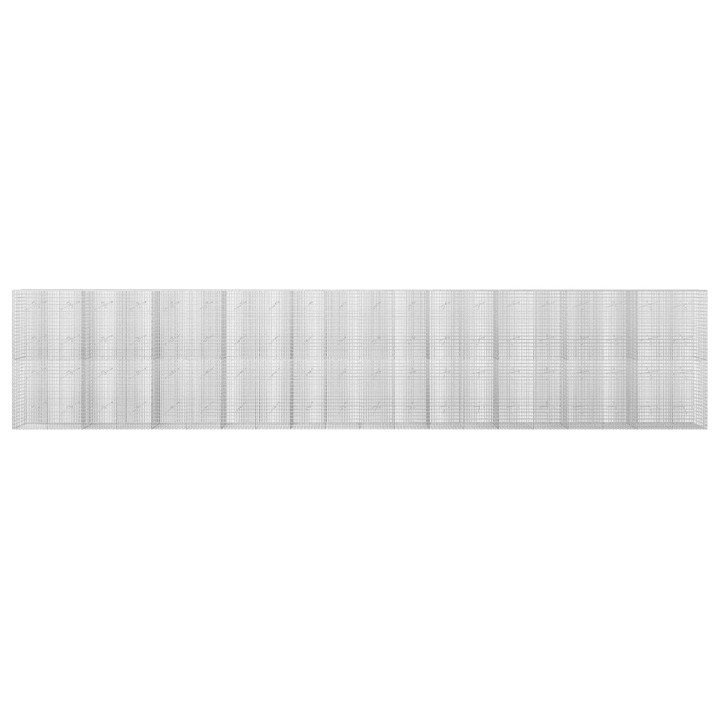 vidaXL Γκαμπιόν με σύρμα 5 mm και πλέγμα 5x2,5 cm 1000x20x200 εκ.