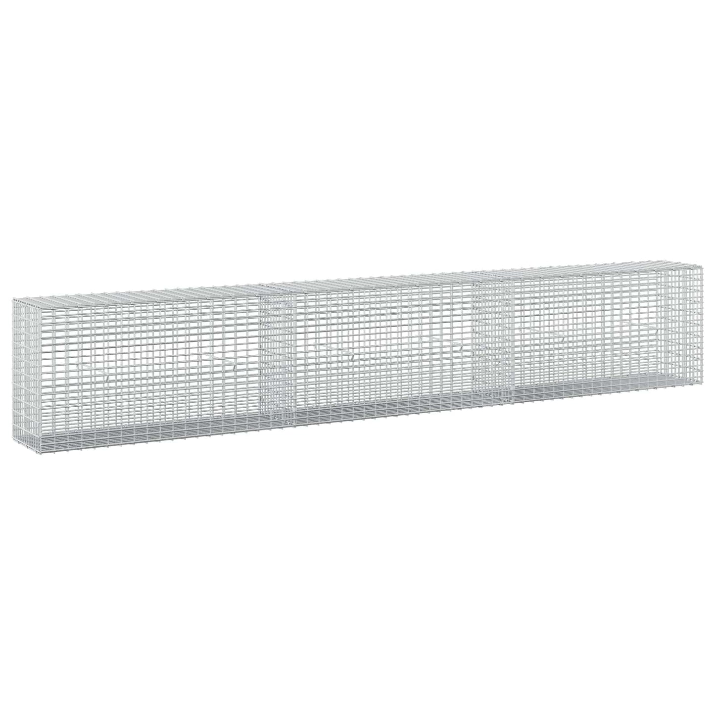 vidaXL Γκαμπιόν με σύρμα 5 mm και πλέγμα 5x2,5 cm 300x30x50 εκ