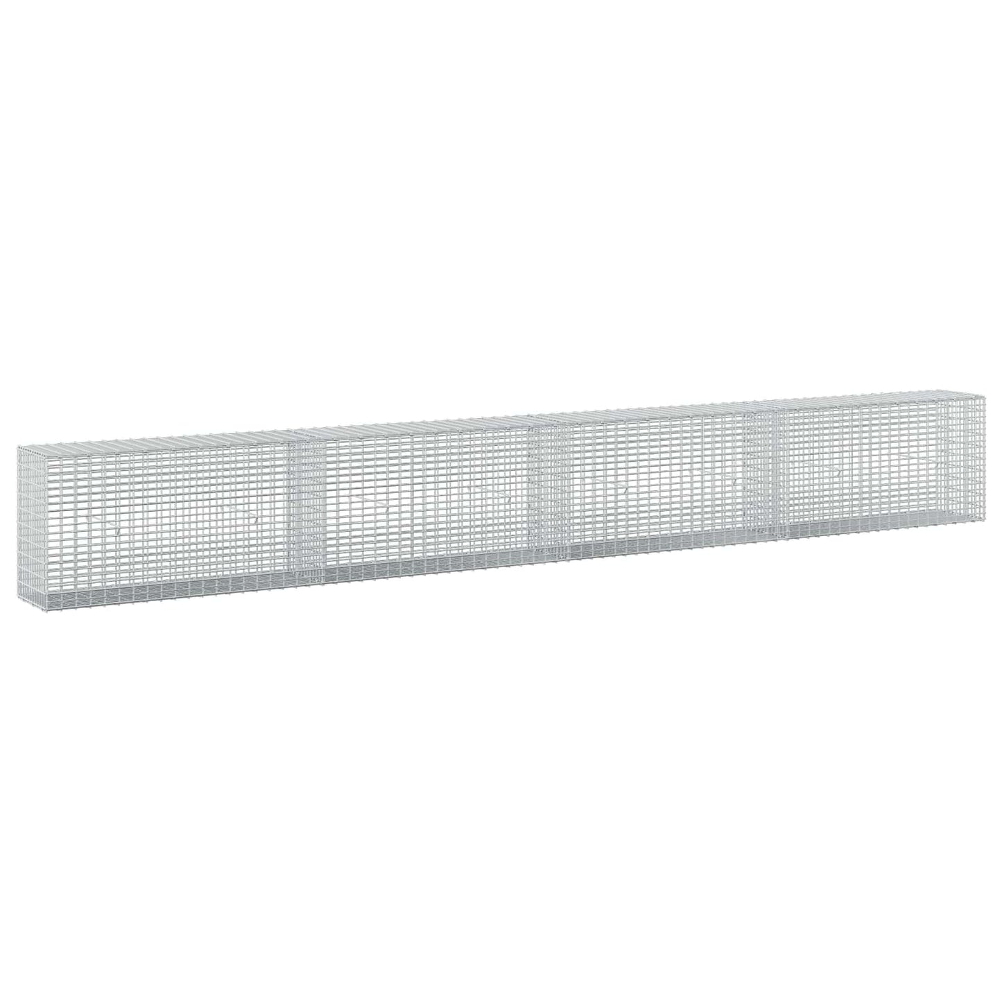 vidaXL Γκαμπιόν με σύρμα 5 mm και πλέγμα 5x2,5 cm 400x30x50 εκ