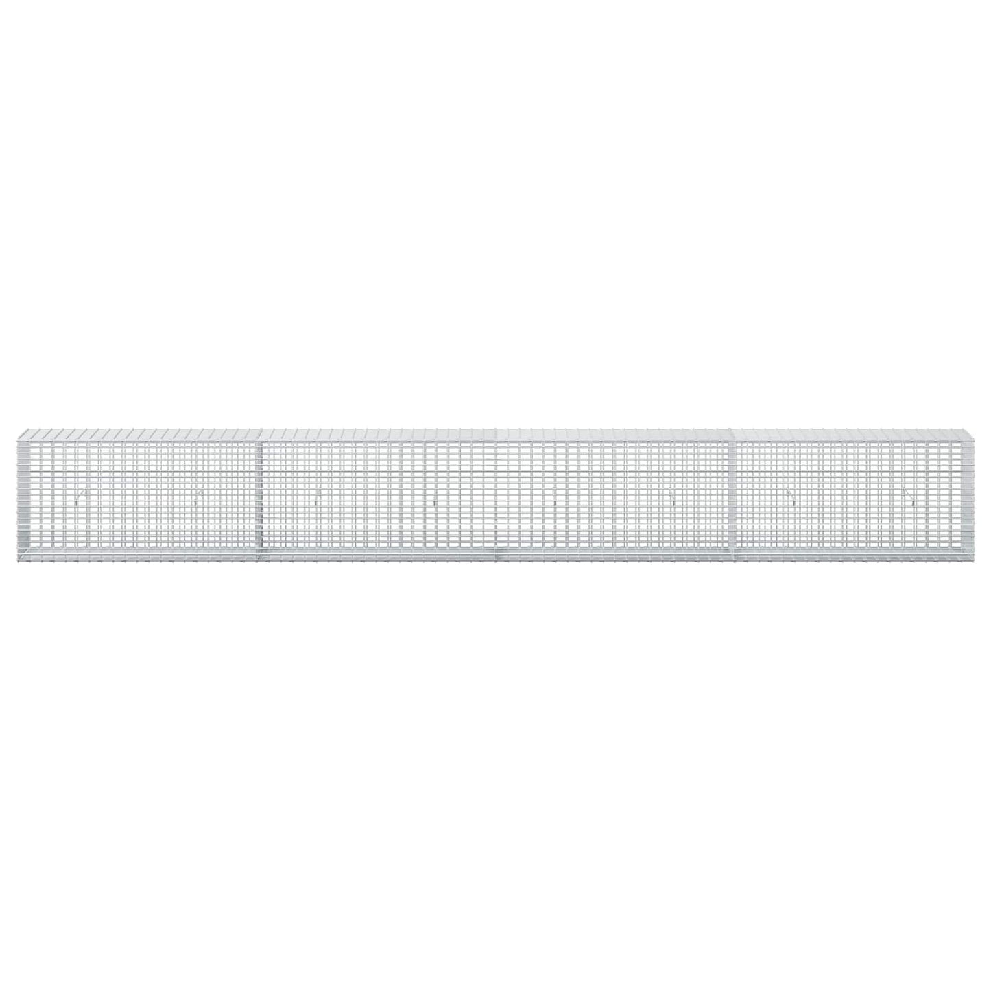vidaXL Γκαμπιόν με σύρμα 5 mm και πλέγμα 5x2,5 cm 400x30x50 εκ