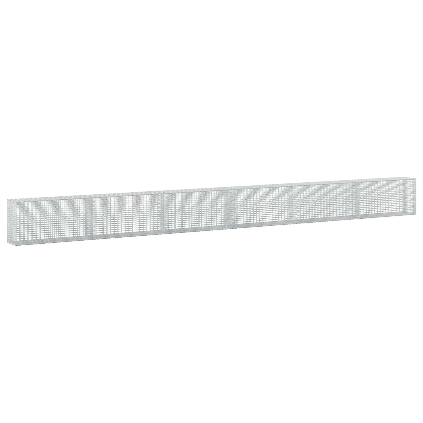 vidaXL Γκαμπιόν με σύρμα 5 mm και πλέγμα 5x2,5 cm 600x30x50 εκ