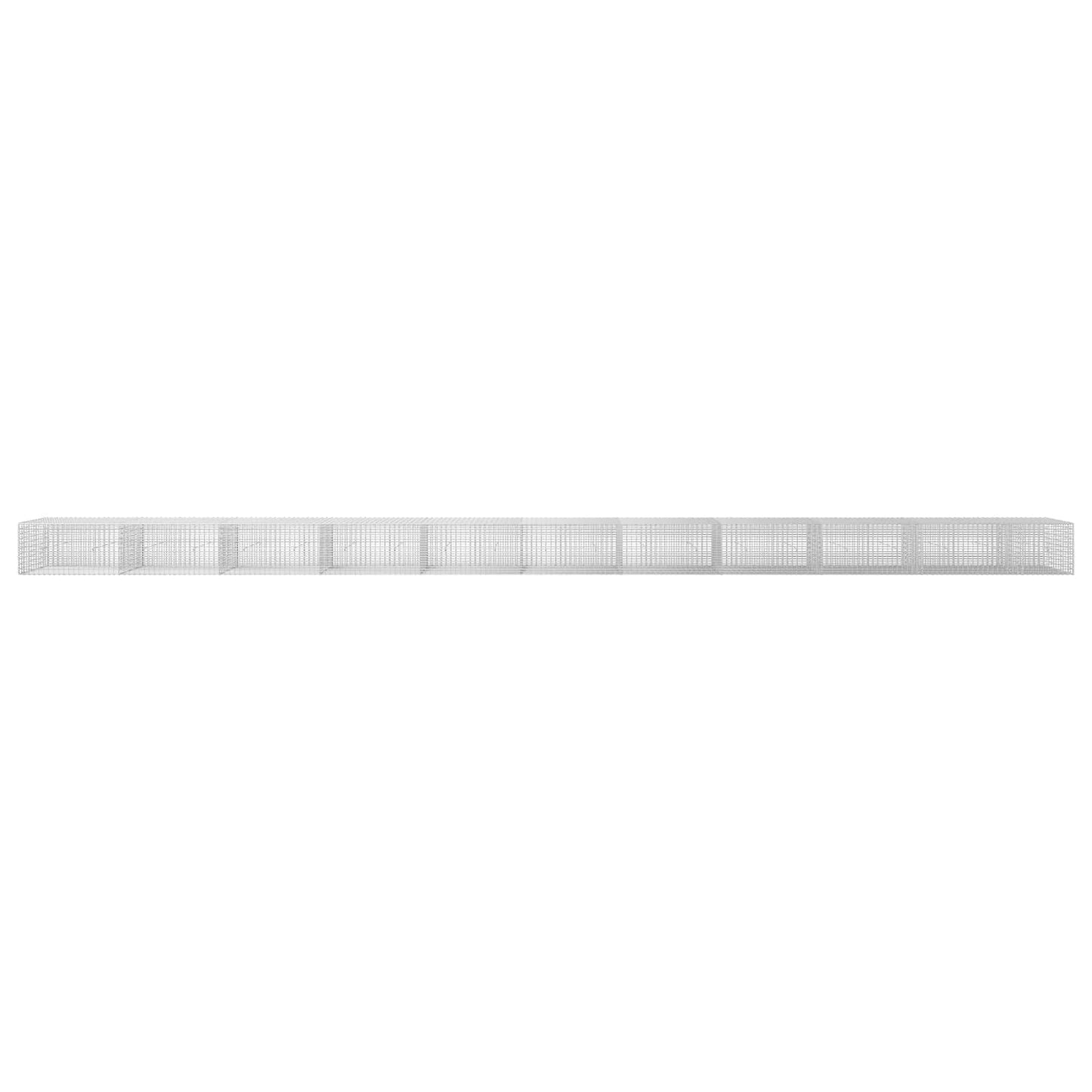vidaXL Γκαμπιόν με σύρμα 5 mm και πλέγμα 5x2,5 cm 1050x30x50 εκ