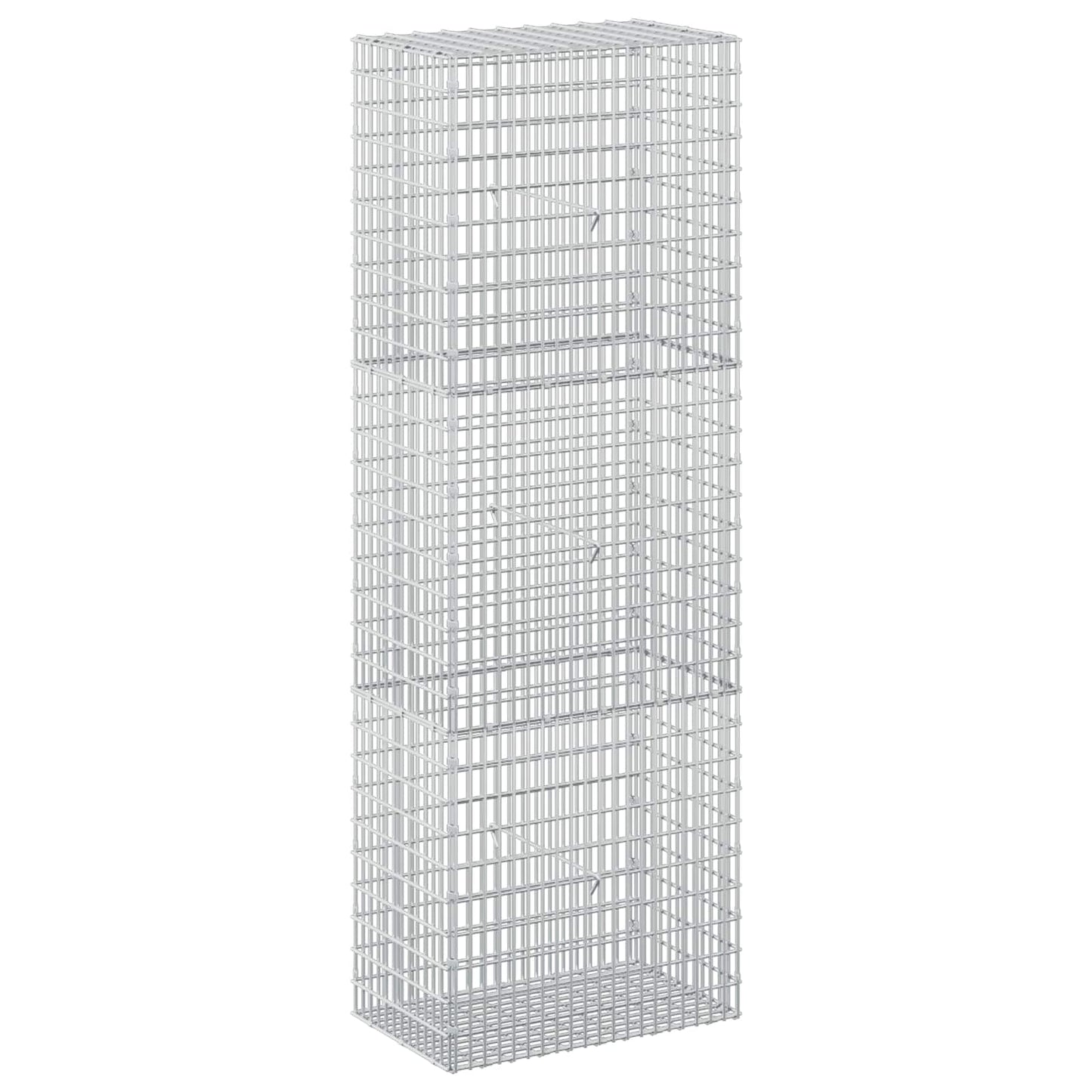 vidaXL Γκαμπιόν με σύρμα 5 mm και πλέγμα 5x2,5 cm 50x30x150 εκ
