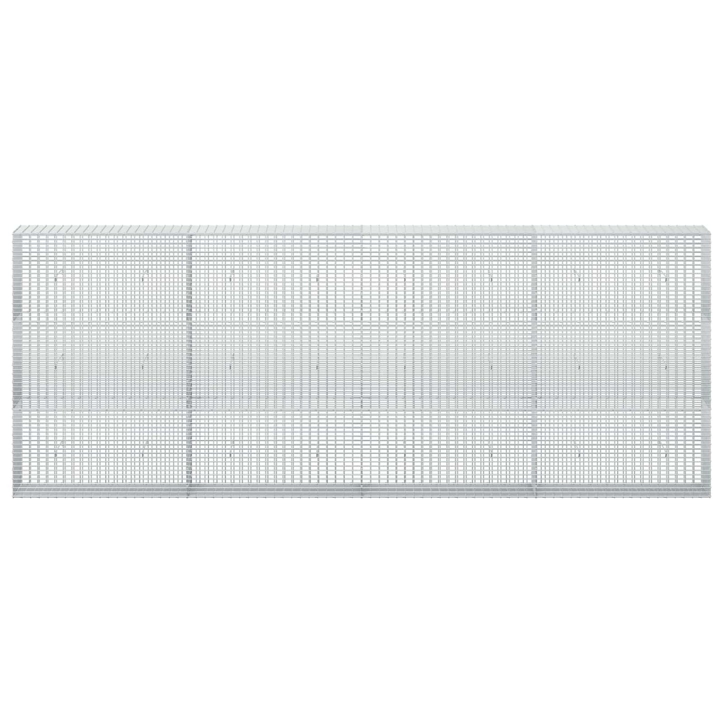 vidaXL Γκαμπιόν με σύρμα 5 mm και πλέγμα 5x2,5 cm 400x30x150 εκ