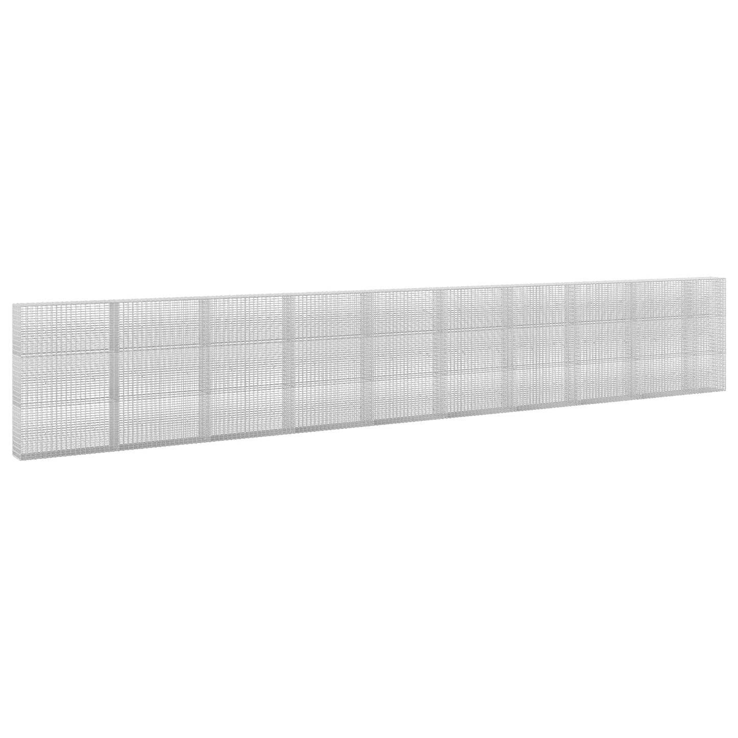 vidaXL Γκαμπιόν με σύρμα 5 mm και πλέγμα 5x2,5 cm 950x30x150 εκ