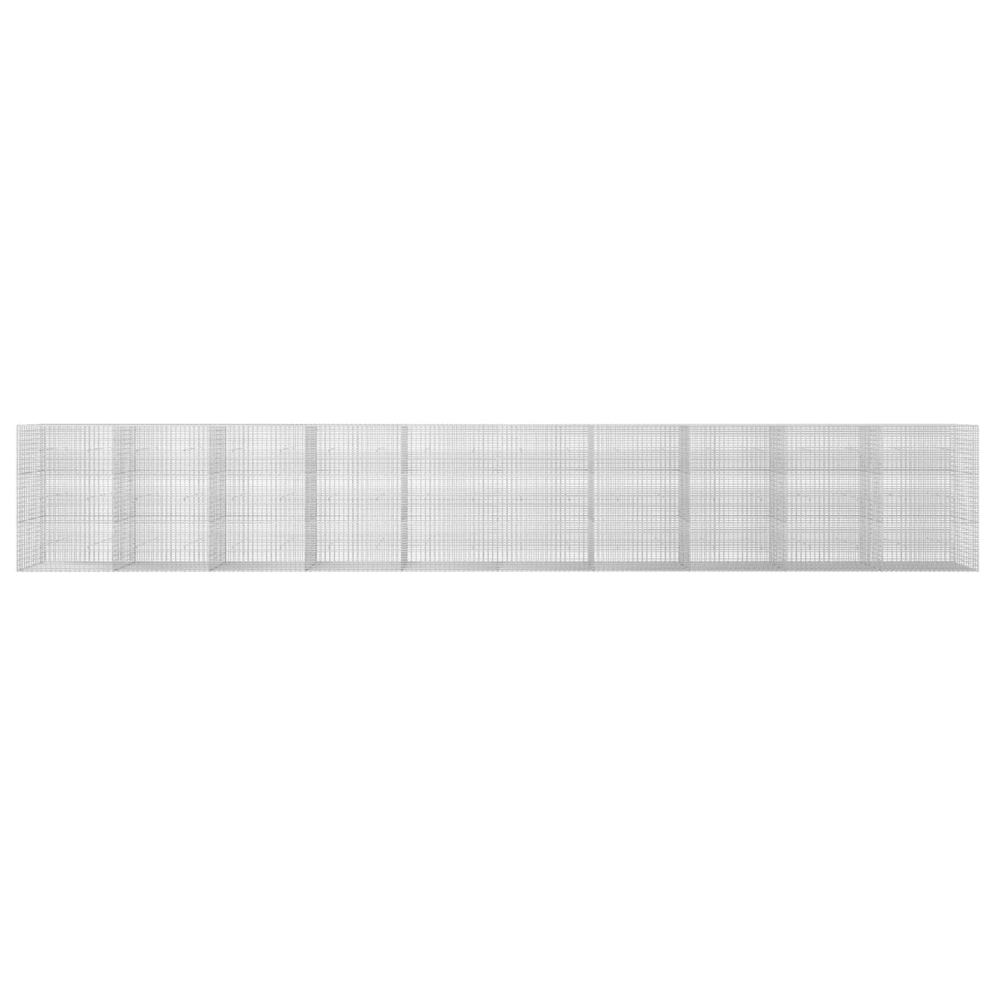 vidaXL Γκαμπιόν με σύρμα 5 mm και πλέγμα 5x2,5 cm 1000x30x150 εκ.