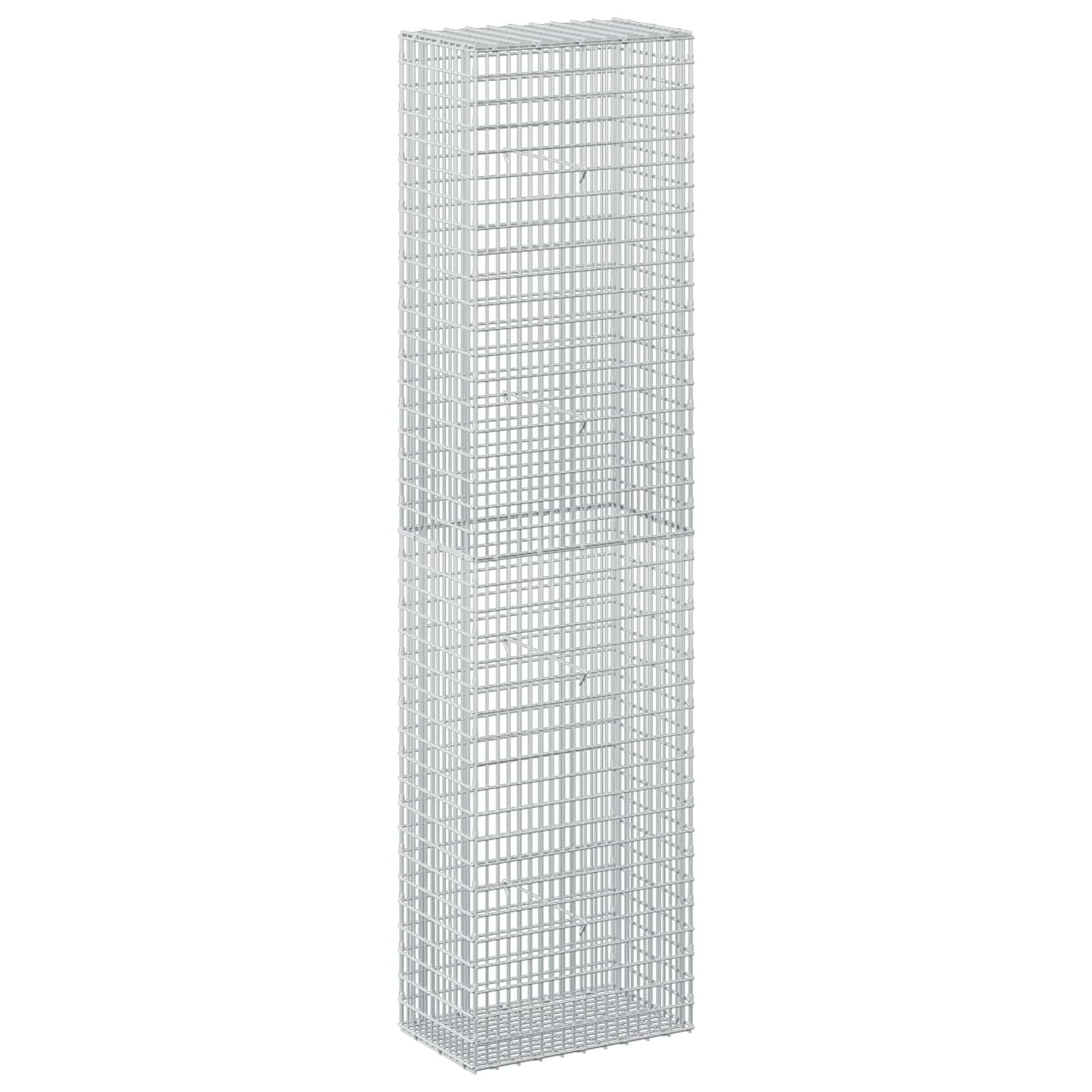 vidaXL Γκαμπιόν με σύρμα 5 mm και πλέγμα 5x2,5 cm 50x30x200 εκ