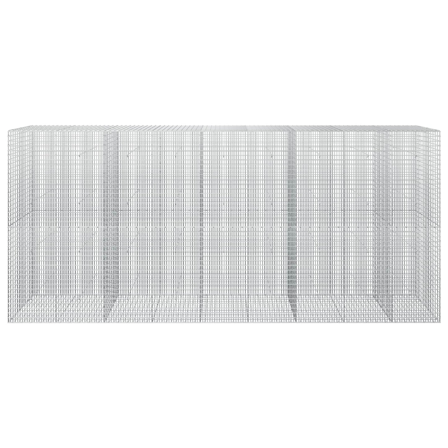 vidaXL Γκαμπιόν με σύρμα 5 mm και πλέγμα 5x2,5 cm 450x30x200 εκ
