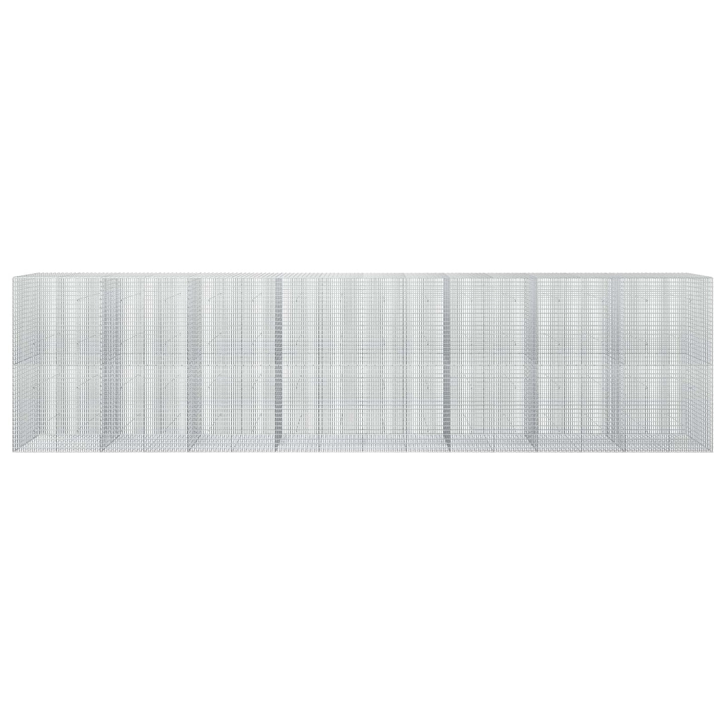 vidaXL Γκαμπιόν με σύρμα 5 mm και πλέγμα 5x2,5 cm 800x30x200 εκ