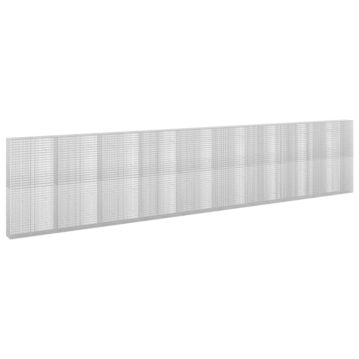 vidaXL Γκαμπιόν με σύρμα 5 mm και πλέγμα 5x2,5 cm 950x30x200 εκ